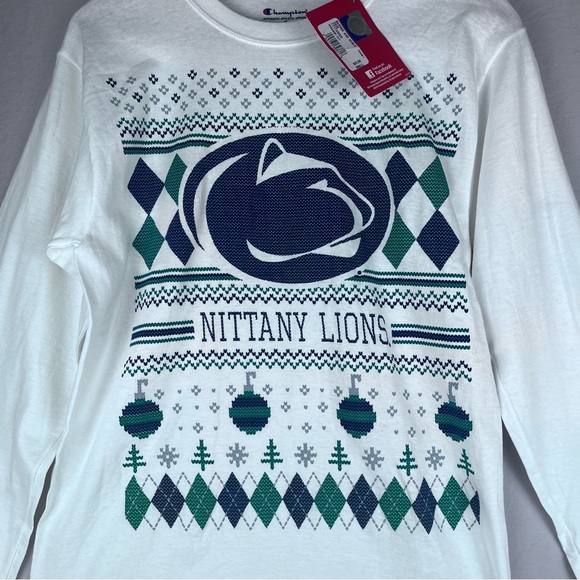Champion Penn State Nittany Lions Long Sleeve T-Shirt Womens Small White NWT - Picture 2 of 9